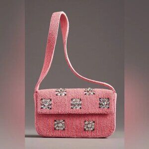 Anthropologie Fiona Beaded Bag Geometric Edition, NWT